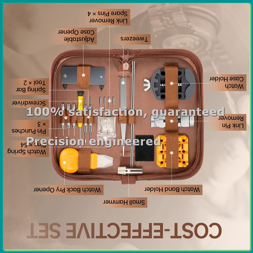 Spring Bar Tool Set - Horlogereparatieset, Horlogereparatiegereedschap Professionele veerstaafgereedschapset, Horlogeband schakelpin