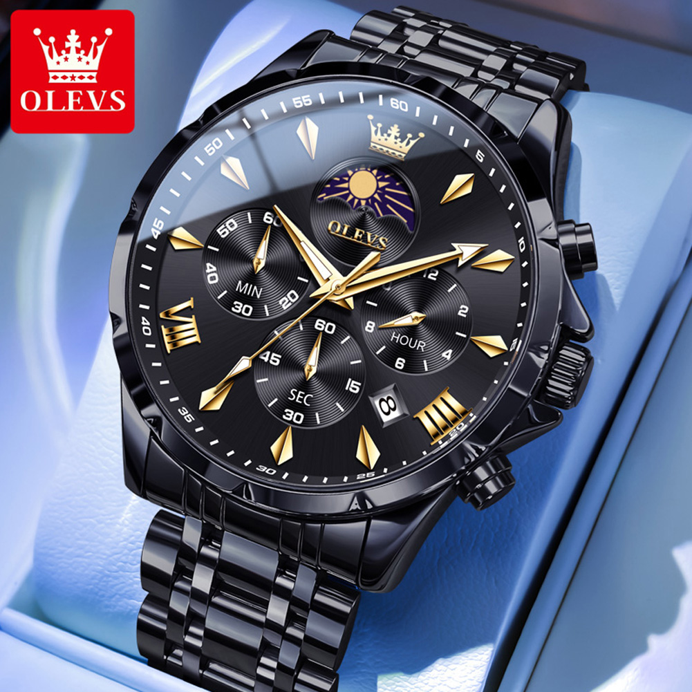 OLEVS 3653 Merk Maanfase Kalen - Cartier Watch Tank recensie en prijs