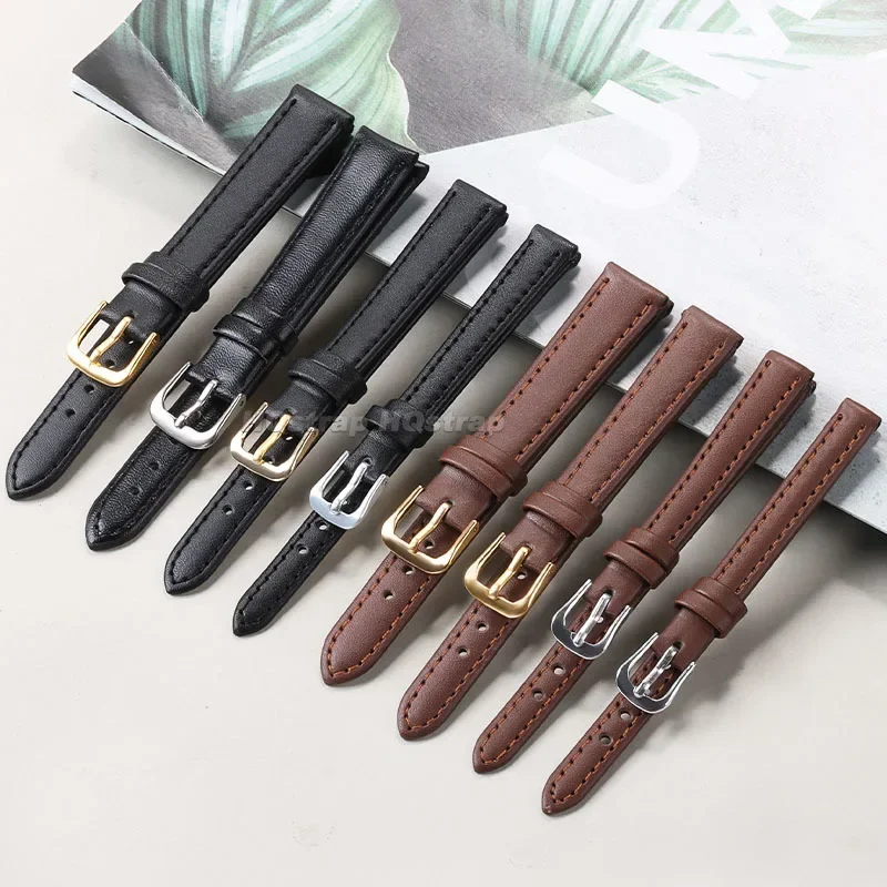 PU lederen band 10mm 12mm 14mm - Suede Strap Watch recensie en prijs